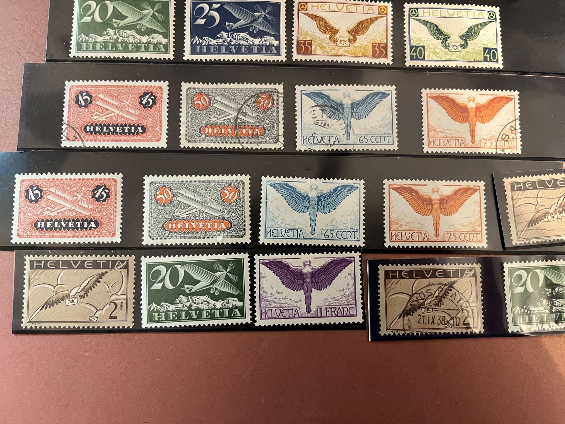 Tutti i francobolli: Briefmarken Flugpostmarken Schweiz Nr. 3 - 15 – Usato da Rebstein venduto da Soapyy13 2