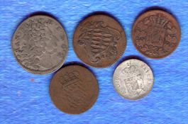 Germany alt coins 5 stück