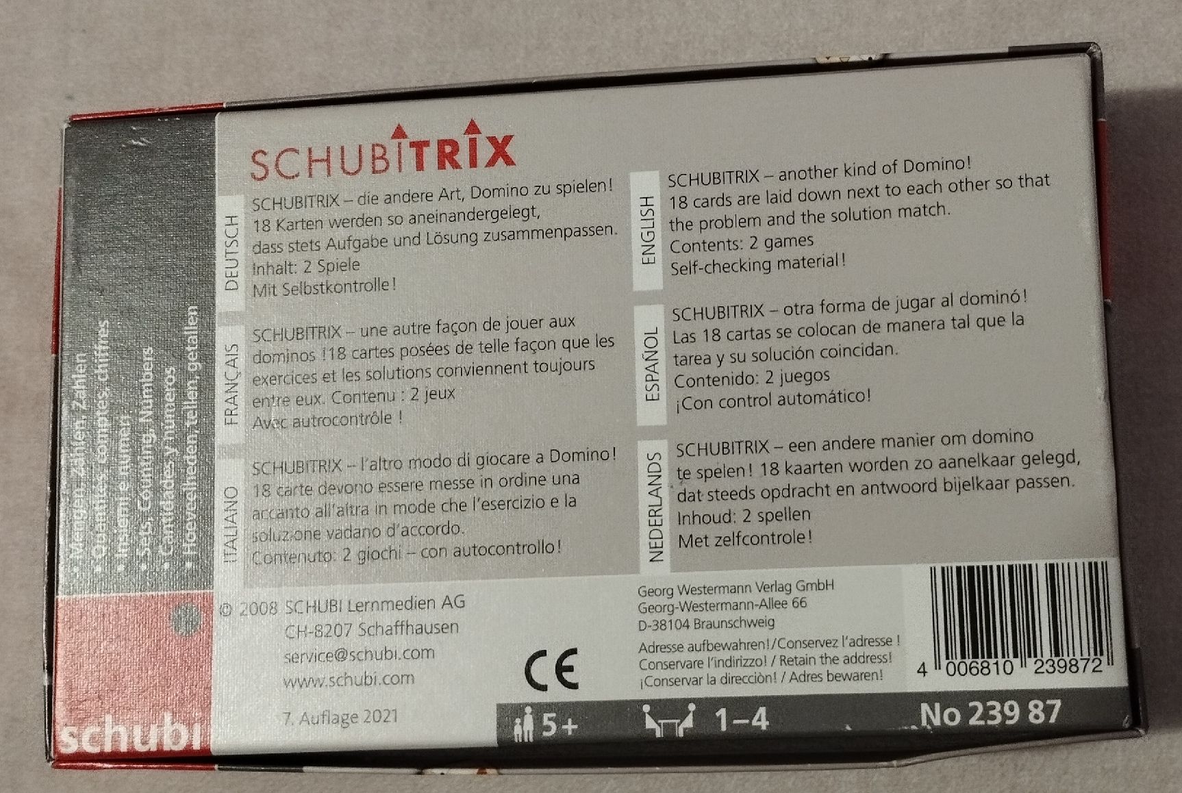 Giochi: Schubitrix Mengen, Zählen, Zahlen – Usato da Nänikon venduto da ale_t9vy 1