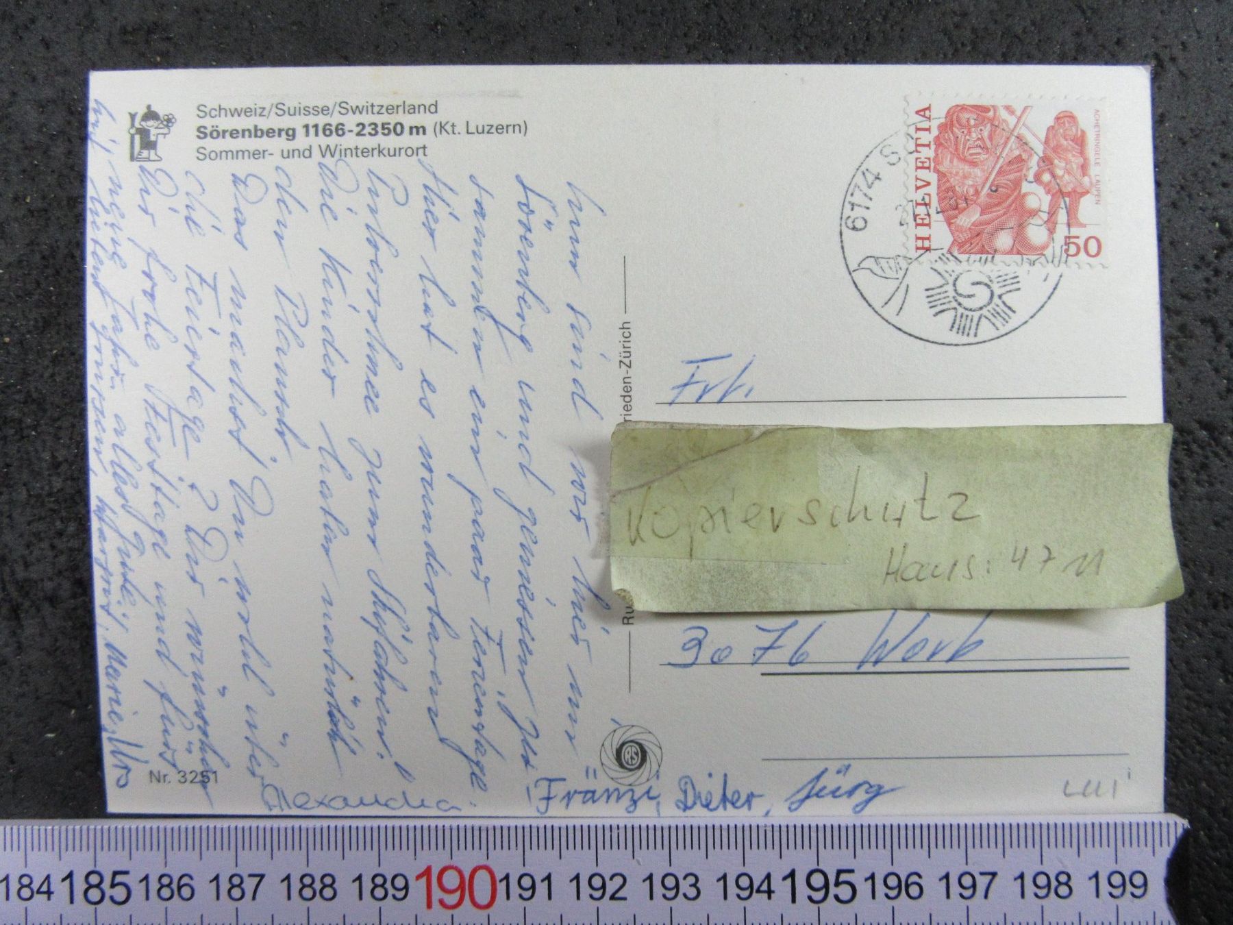 Cartoline postali: SÖRENBERG LU AK – Usato da Ettingen venduto da Hausi4711 1
