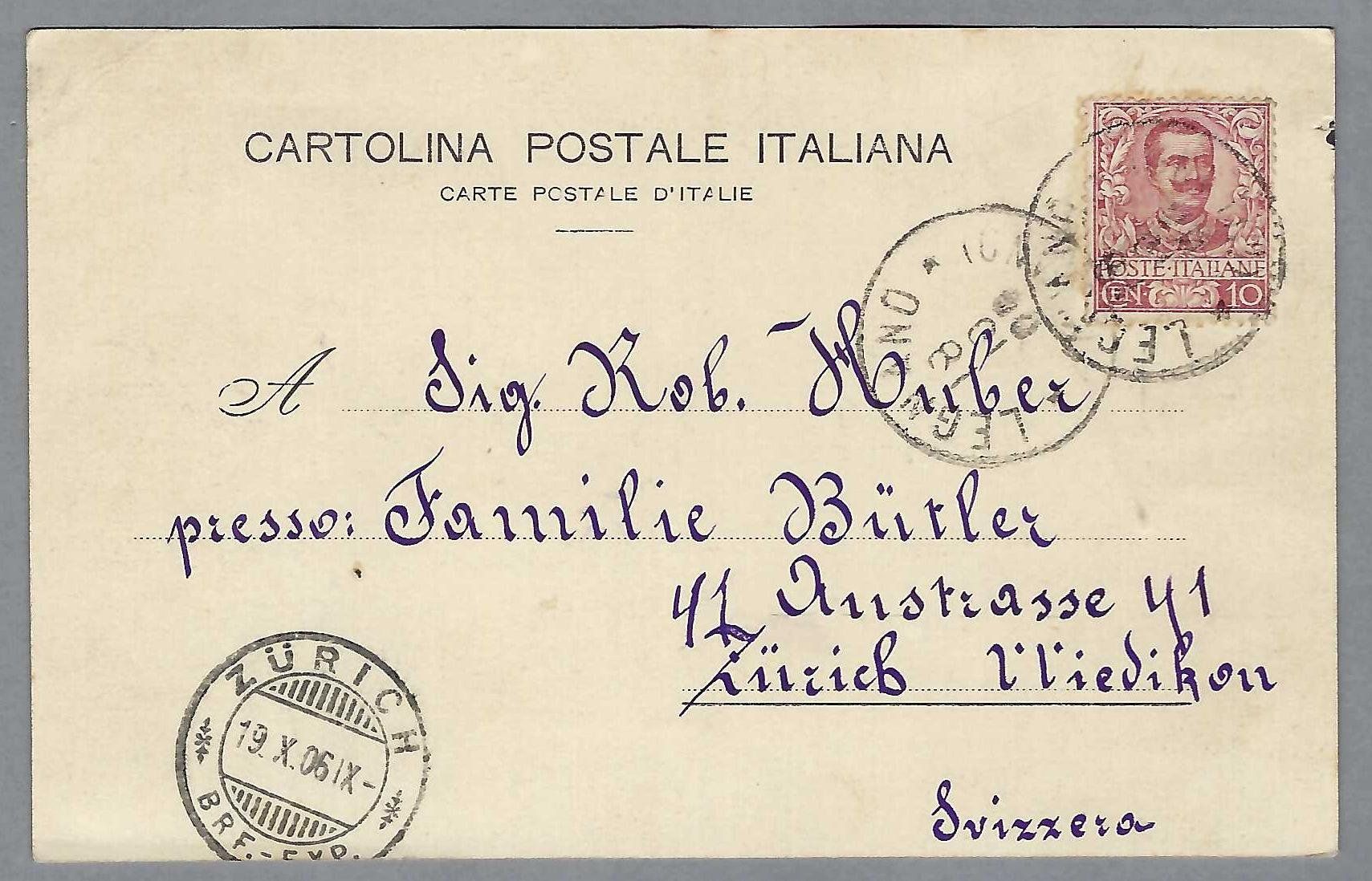 Cartoline postali: 1906,  BUSTO ARSIZIO, ANIMATA. – Usato da Pura venduto da ulisse1957 1