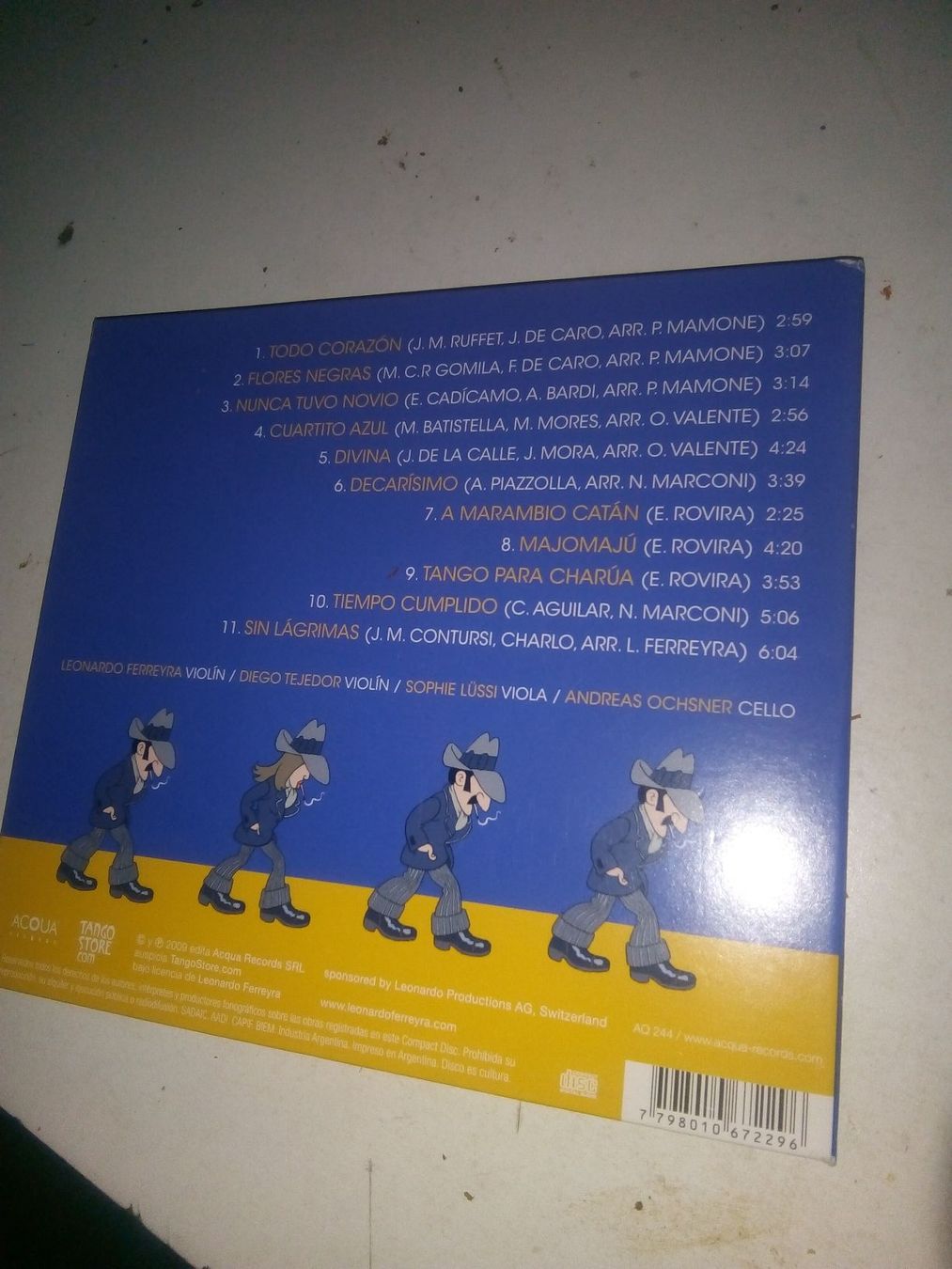 CDs: Leonardo Ferreyra: Tango String Quartet - Sin Lágrimas ©2009 – Gebraucht aus St.Gallen von elk2023 2