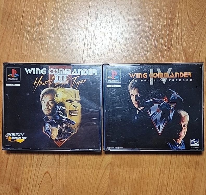 PS1 Wing Commander Set – Wing Commander 3 + Wing Commander 4 (Gebraucht ...