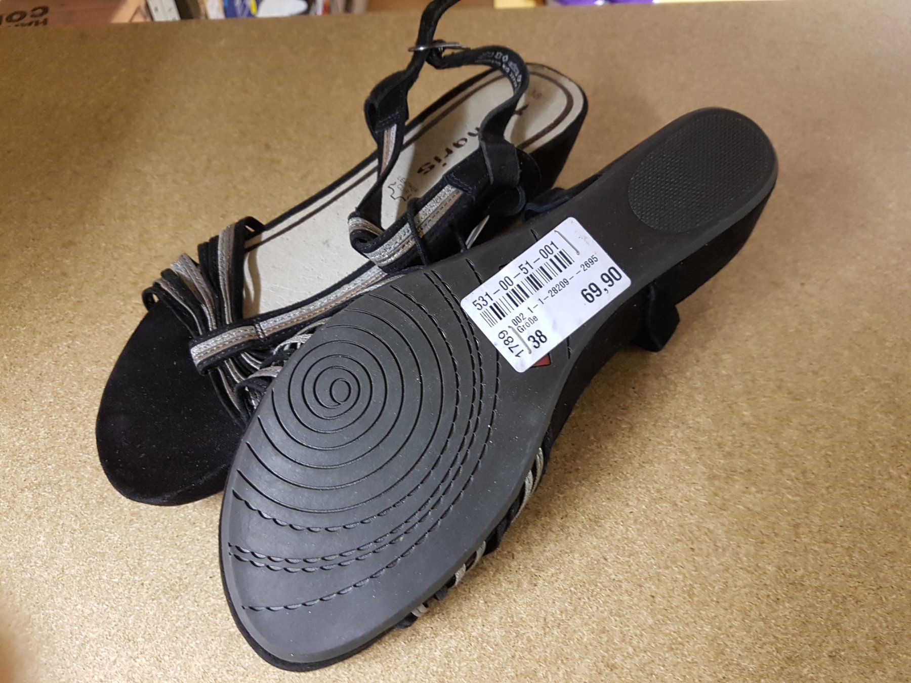 Tamaris Damenschuhe: TAMARIS Keilabsatz Sandalen mit Riemchen Gr. 38 – Neu (gemäss Beschreibung) aus Seuzach von VT-Collections1 3