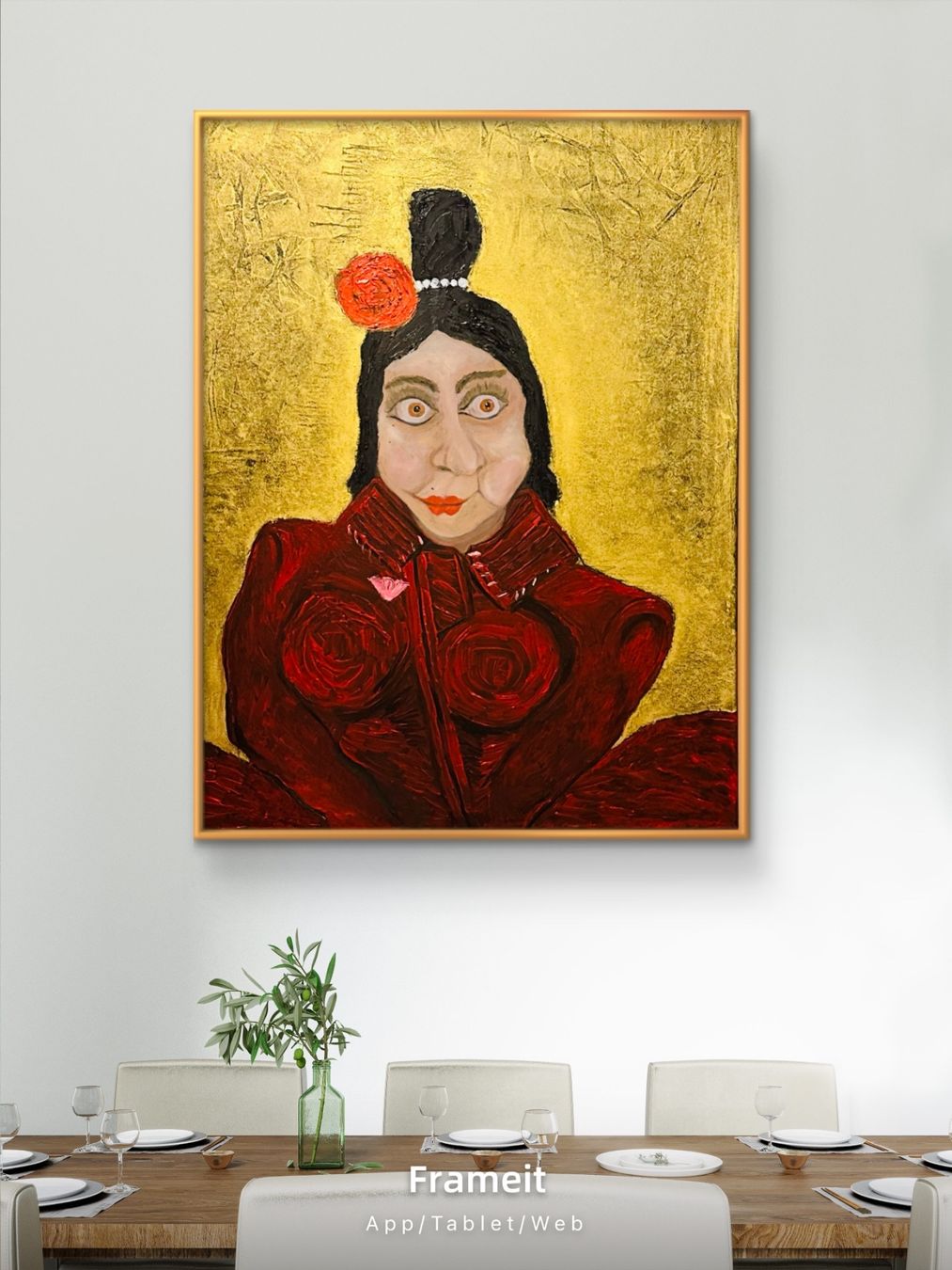 Dipinti: Donna Rosa /Oil Bild/Kunst Doks – Nuovo e nell'imballaggio originale da Beromünster venduto da dok_b8mf 1