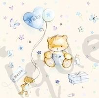 Serviette baby boy (1423) 2Stk.