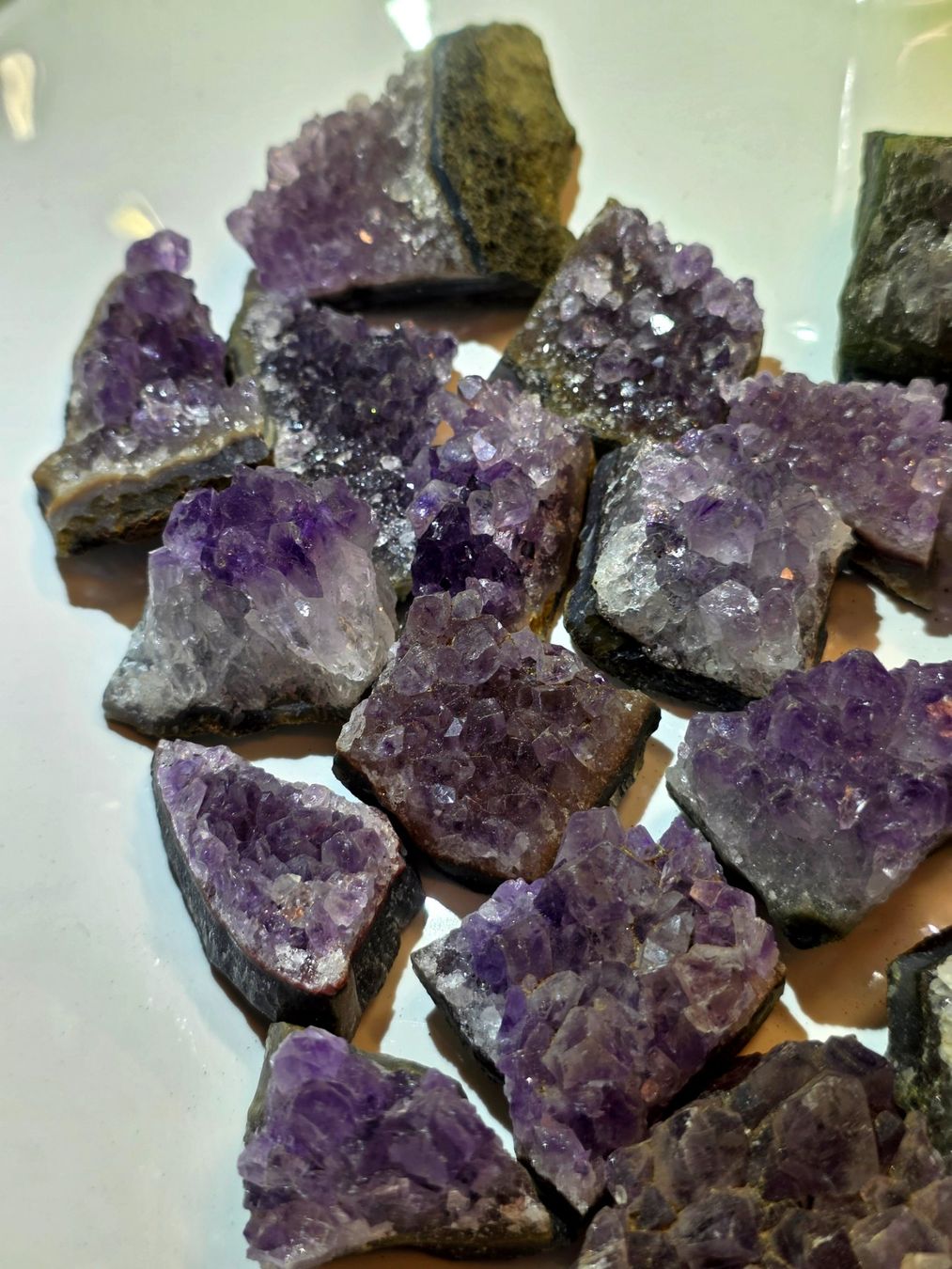 Minerali & Pietre curative: 20 Amethyst Stufen Set B 715g – Nuovo e nell'imballaggio originale da Matzingen venduto da Shay_Crystalz 2