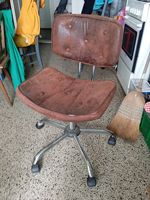 Bürostuhl 1960 zum restaurieren , Leder