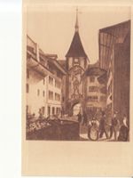 Zofingen oberes Tor vor 100 Jahren, Kupferdruck
