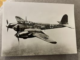 Messerschmitt Me 210 A-1 Fotokarte Flugzeug WW2 Luftwaffe ra