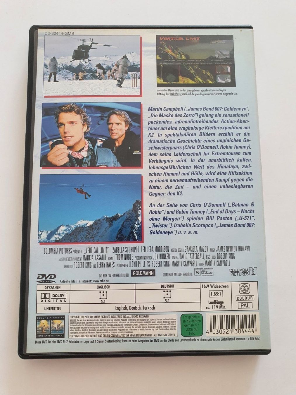 Tutti i DVDs: Vertical Limit - Halt dich fest! DVD – Usato da Oberdorf BL venduto da BaldenEagle 1