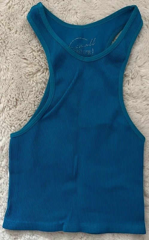 Zebra T-shirt: Crop top bleu – Usato da Bernex venduto da claraaaa4 1
