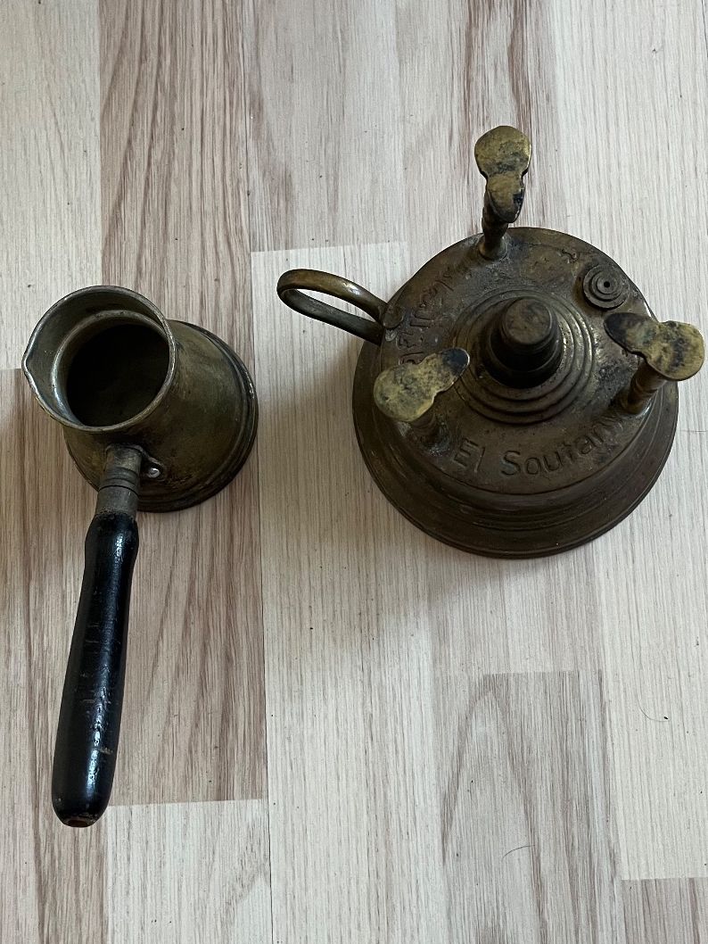 Geschirrsets: Traditionelles Orientalisches MESSING-MOKKA-SET-/KÄNNCHEN – Gebraucht aus Islikon von sav_m8xk 5