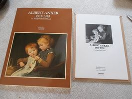 27 Farbreproduktionen von ALBERT ANKER, Kunst-Mappe 27x35cm