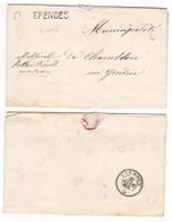 Lettre de EPENDES pour Chamblon sur Yverdon 27 Janv.67