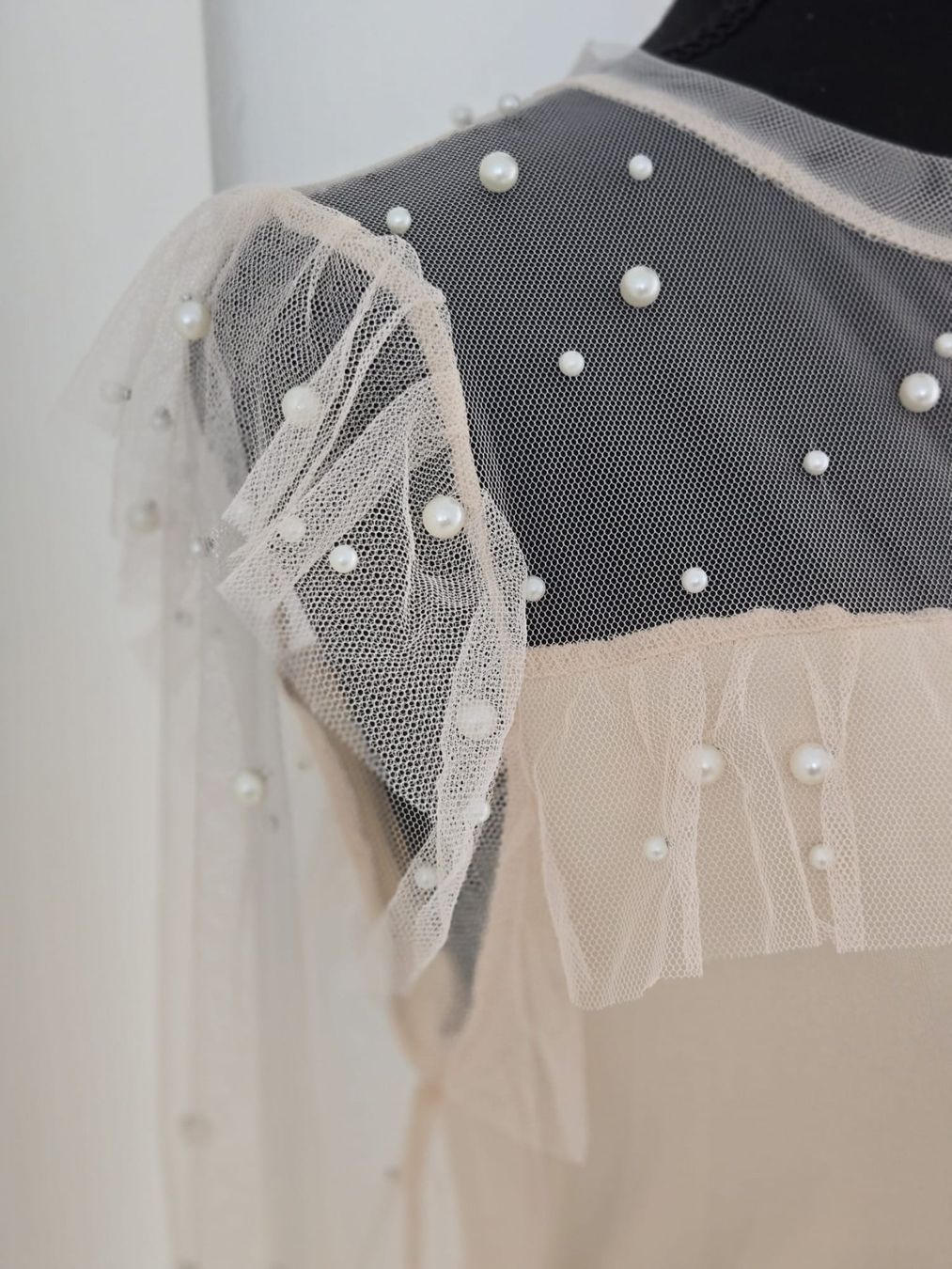 Camicette: Elegante Damenbluse mit Perlen - Neu ! Gr. M – Nuovo (secondo la descrizione) da Rheinsulz venduto da Gilea 4