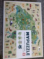MYPUZZLE Switzerland, 260 pieces, map design, fun!