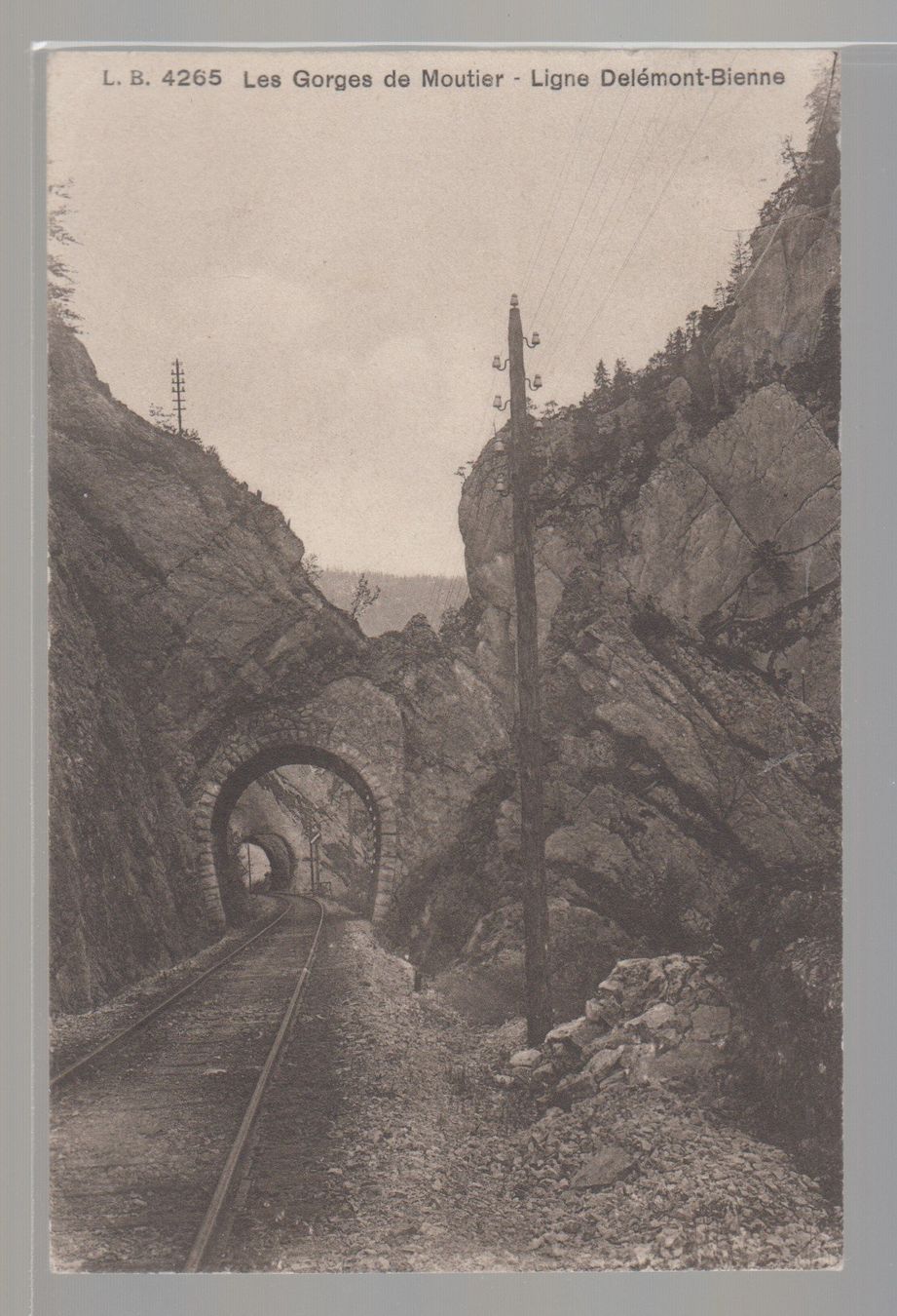 Cartoline postali: Carte Les Gorges de Moutier neuve – Usato da Boécourt venduto da Denteles66