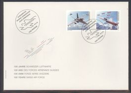 2014, FDC, 100 Jahre Schweizer Luftwaffe (Nr. 1493–1494)