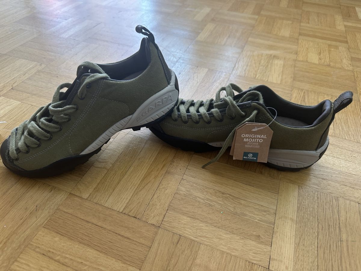 Scarpa Scarpe da uomo: Scarpa Mojito SW Convas Unisex, Olive, 36 1/2 – Nuovo e nell'imballaggio originale da Neuchatel venduto da feta_ze