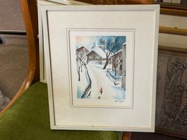 Brügger Arnold 1888-1975 Lithographie signiert