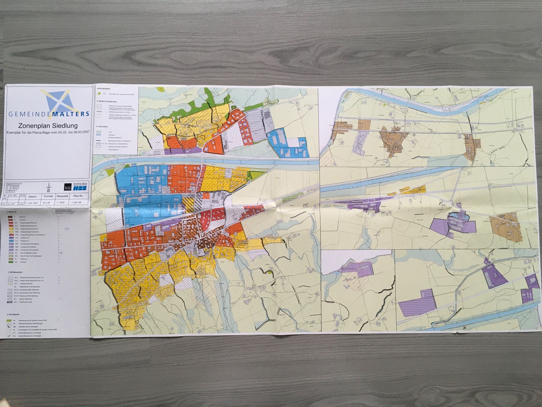 Documenti: Zonenplan Siedlung/Landschaft 2007 Gemeinde Malters – Usato da Freienwil venduto da Hubi030 2