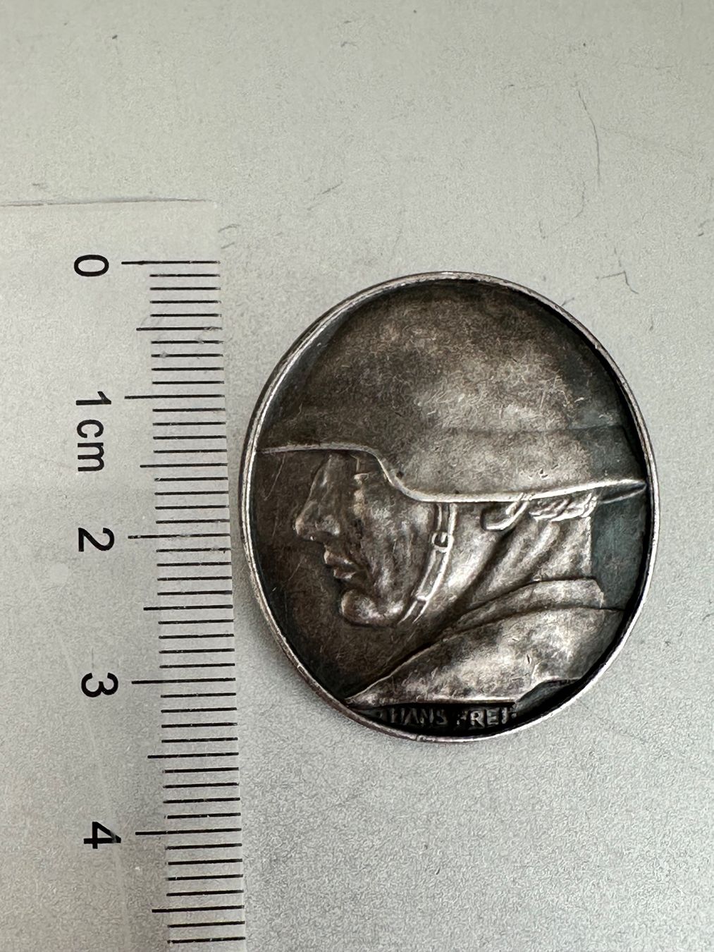 Medaglie: Silber Abzeichen Brosche, 1918 – Usato da Onex venduto da Antiqueshow 2