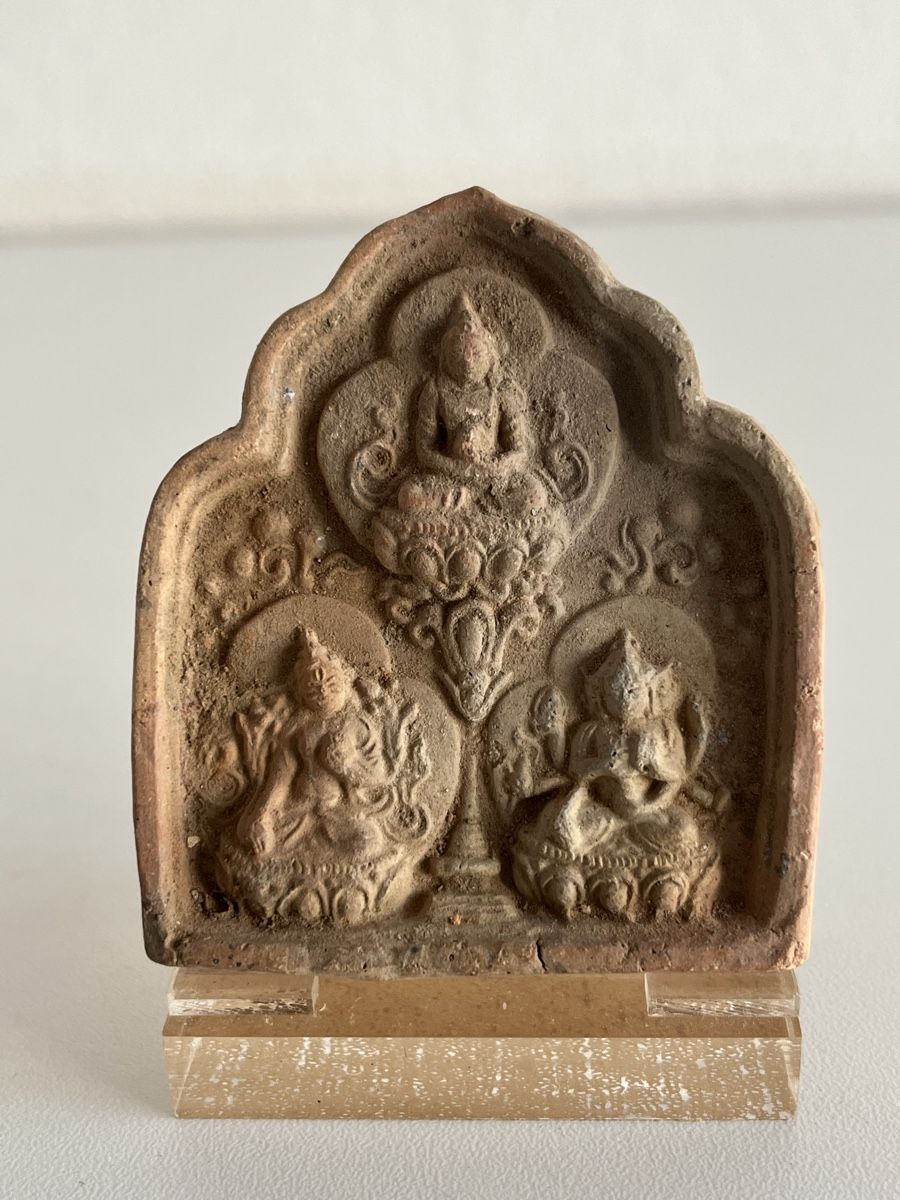 Sculture & Statue: alte tibetische Buddha Plakette  – Usato da Wetzikon ZH venduto da seli03