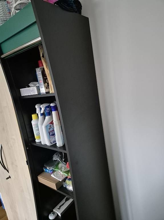 Armadi: Schicker schwarz-grüner Hochschrank – Usato da Basel venduto da alaubi 4