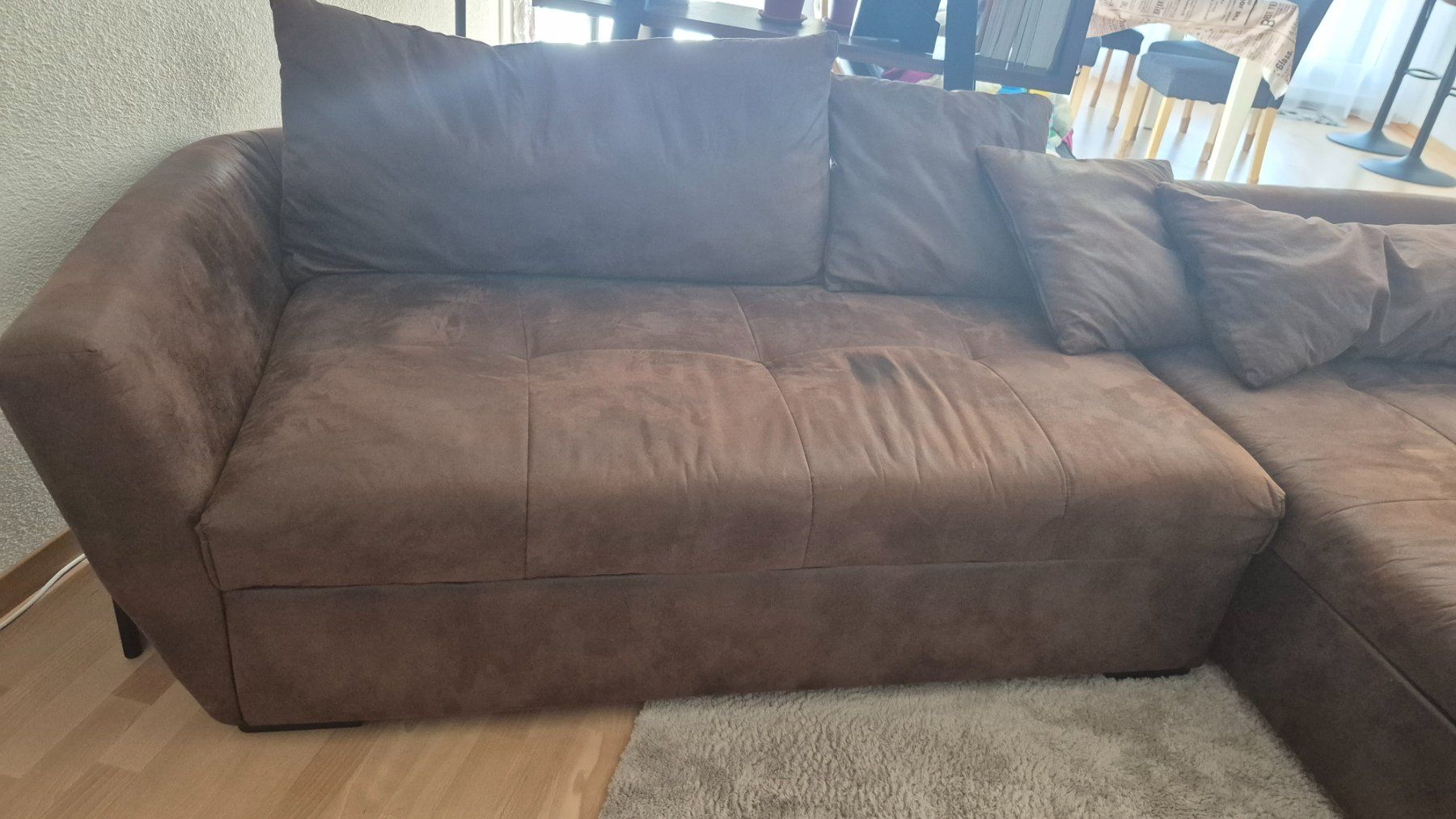 Divani: Ecksofa mit Schlaffunktion - braun - ecke Rechts – Usato da Beromünster venduto da Sternli8 1