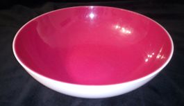 TUPPERWARE Schüssel Servierschüssel Schale 1.5 L rot weiss