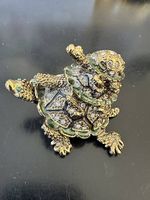 Schmuck Pillendose Schildkröten Vintage