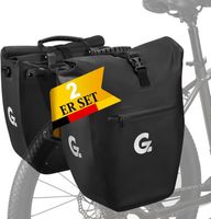 Fahrradtasche Gepäckträger 2er Set 48L Tarpaulin Reflektoren