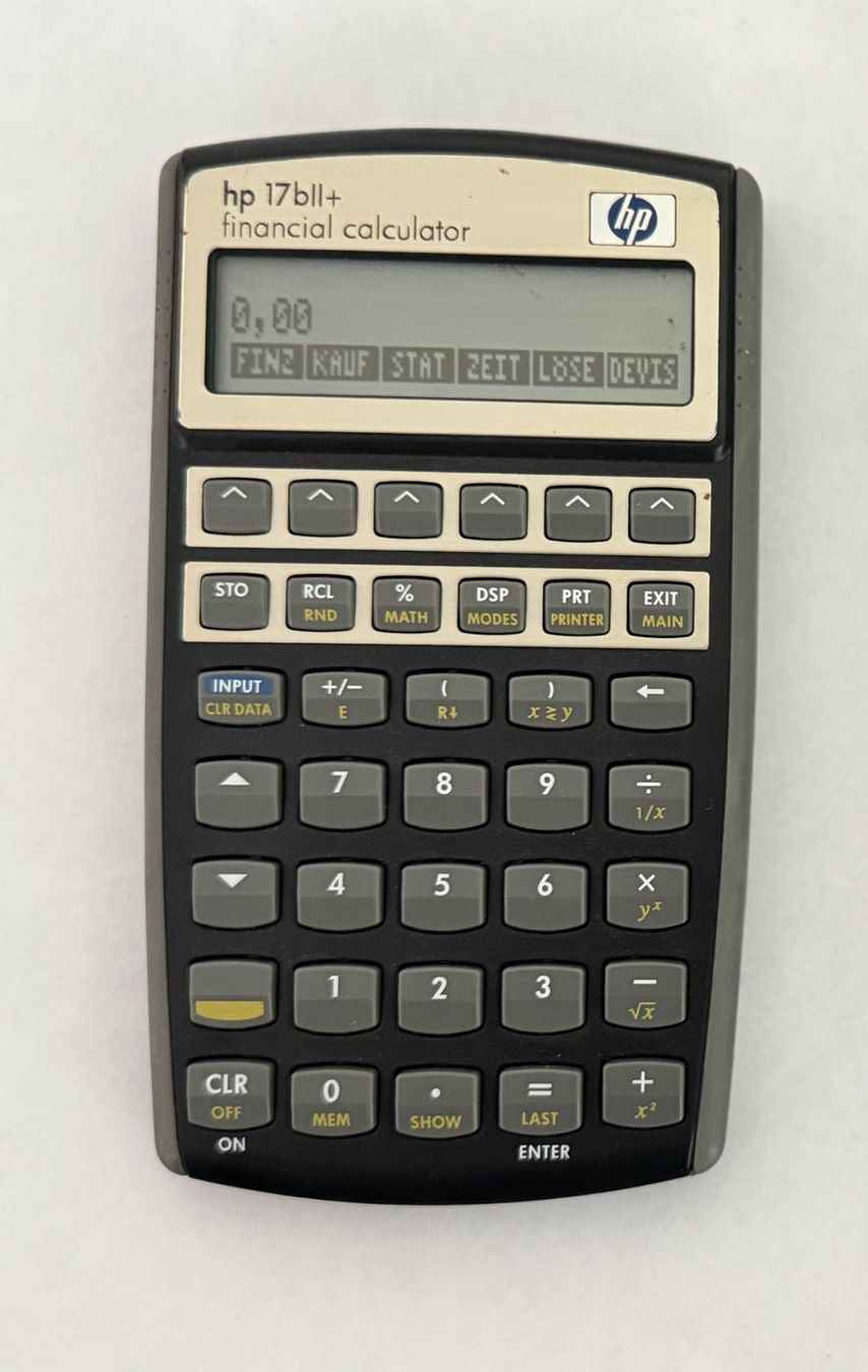Hewlett Packard Calcolatrici tascabili: HP Financial Calculator 17bll+ Taschenrechner programmierbar – Usato da Hünenberg See venduto da RoosterTen29