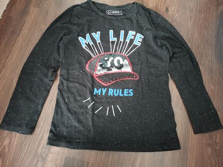 Pullover, Friboo, Langarmshirt Gr. 122/128 schwarz
