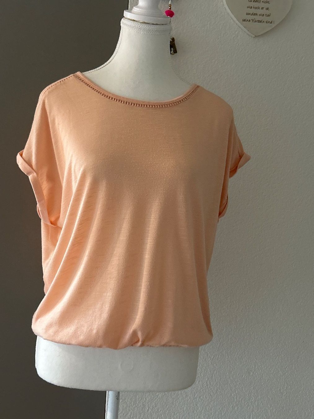 T-shirt: Kurzarm Shirt lachs mit Gummizug – Usato da Brunnen venduto da Nala2929 2