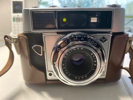 Agfa Optima 500 S ab 1963 in brauner Ledertasche + plus