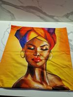 Kissenbezug Afrikan Girl 50 x 50 cm, beidseitig bedruckt