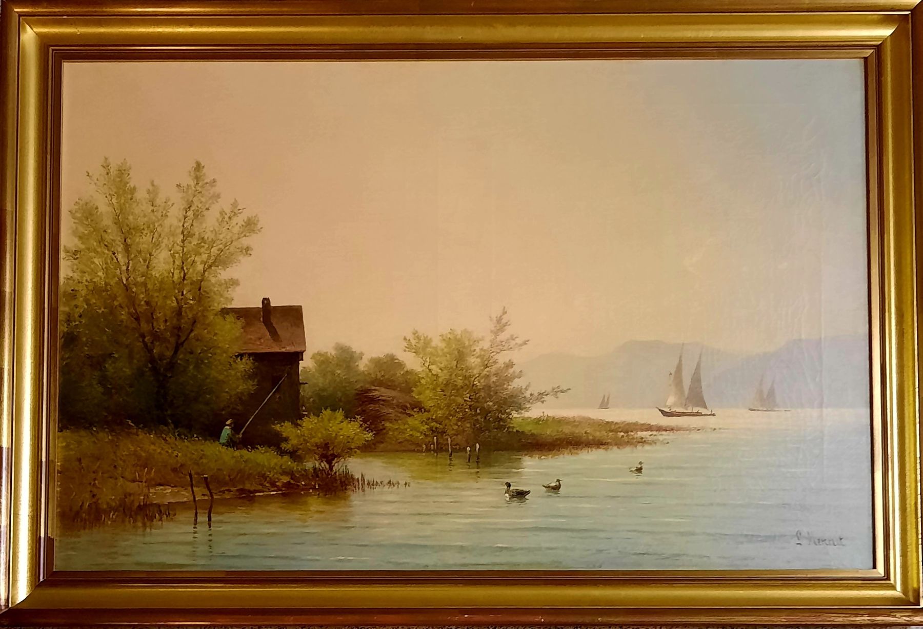 Dipinti: LOUIS MENNET  1829 - 1875 – Usato da Genève venduto da Enigme8