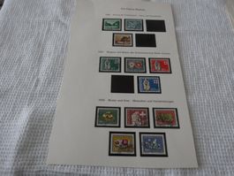Pro Patria 1 Seite 1956 1957 1958  Seen Wappen etc gest.