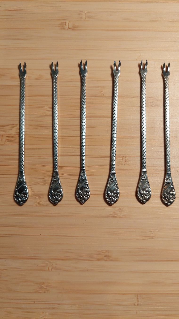 Forchette: 6 versilberte Cocktail Gabeln EPNS Sweden – Usato da Unterkulm venduto da joerg221081 1