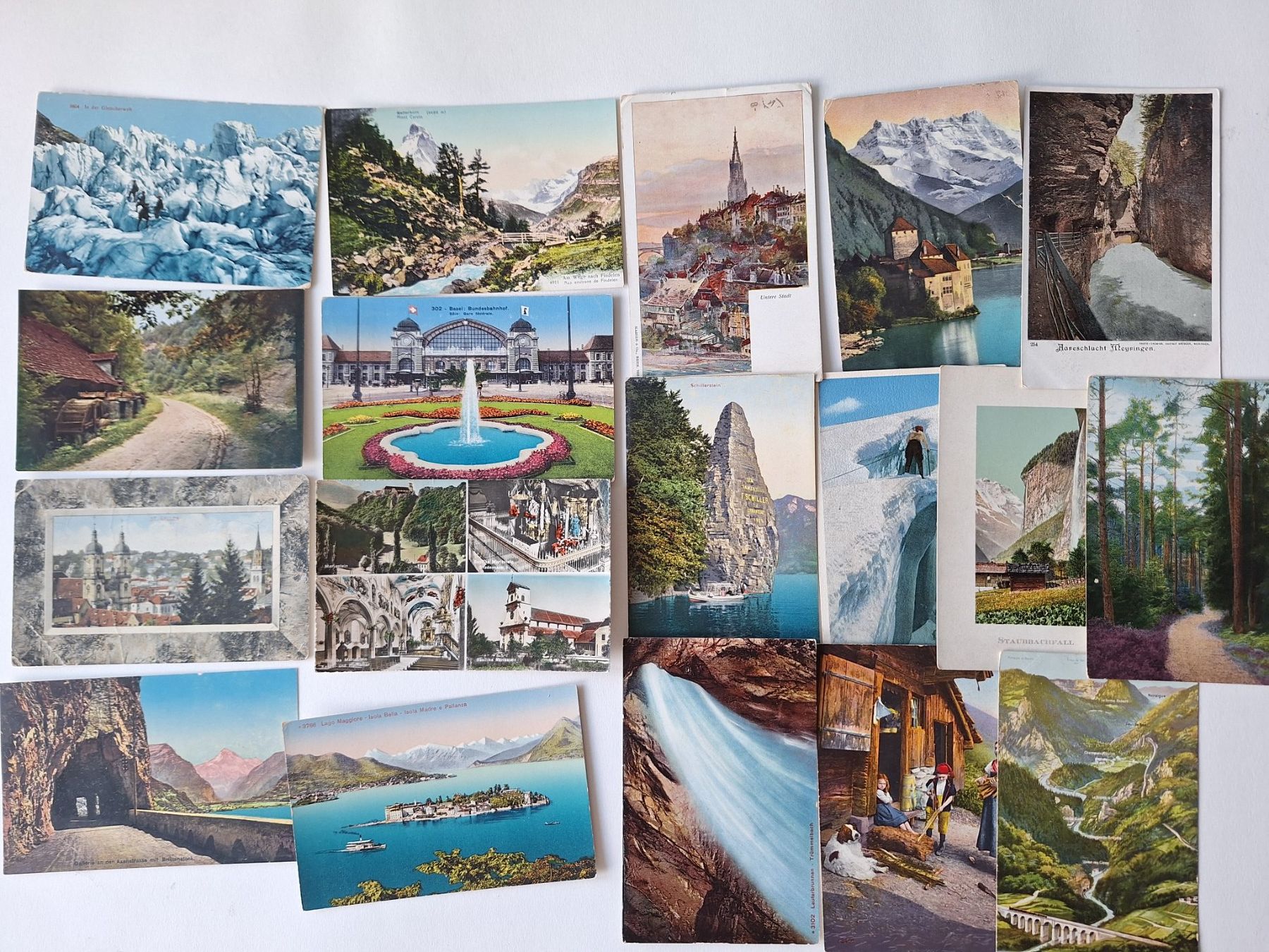 Cartoline postali: 50 Stück alte Ansichtskarten Schweiz,  Kleinformat  (19) – Usato da Zürich venduto da t24_de 2