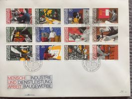 Liechtenstein FDC Mensch und Arbeit 1984