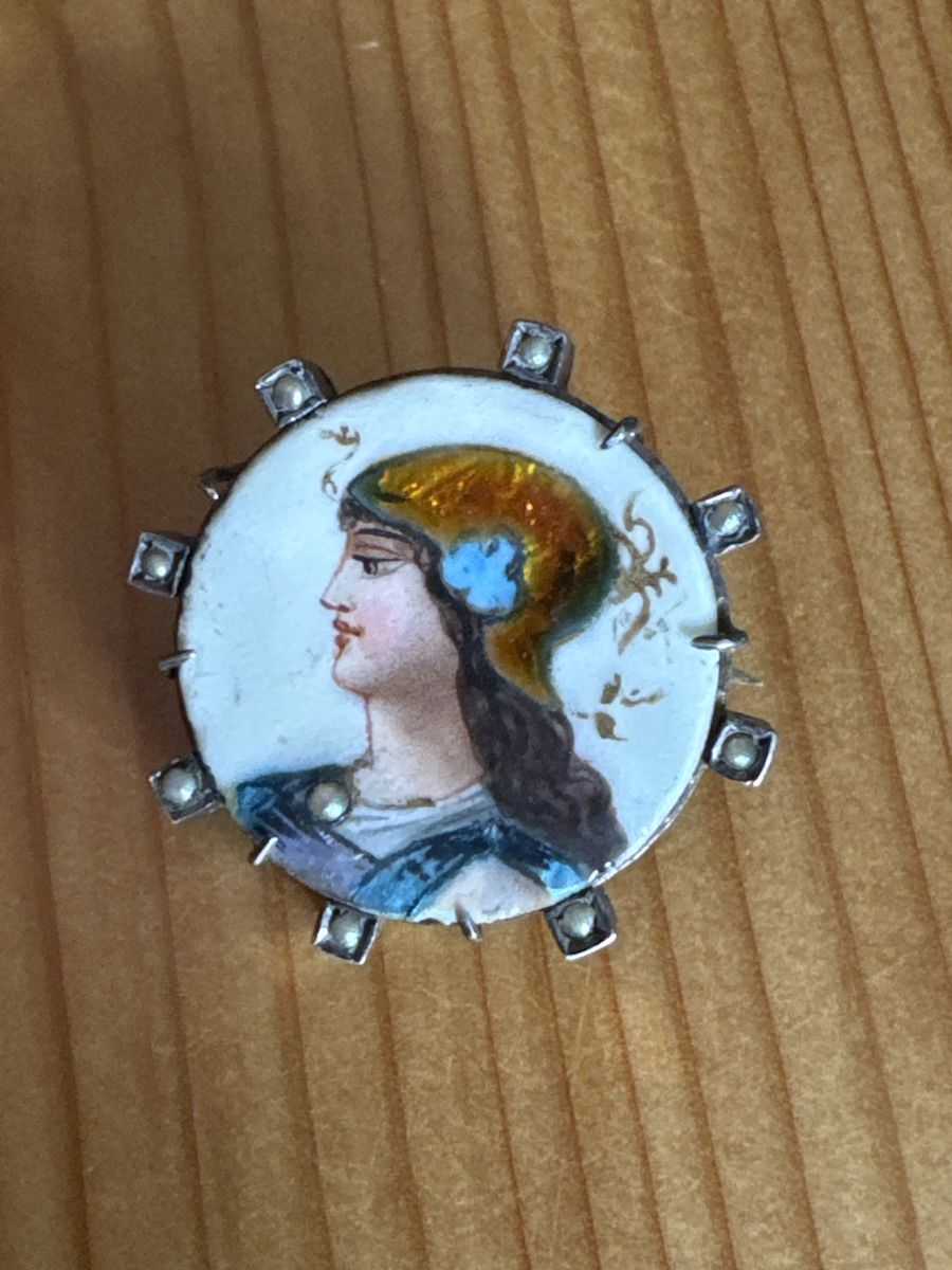 Spille & Fermagli: Broche ancienne émaillé 19ème siècle – Usato da Binningen venduto da Sophiescloset 1