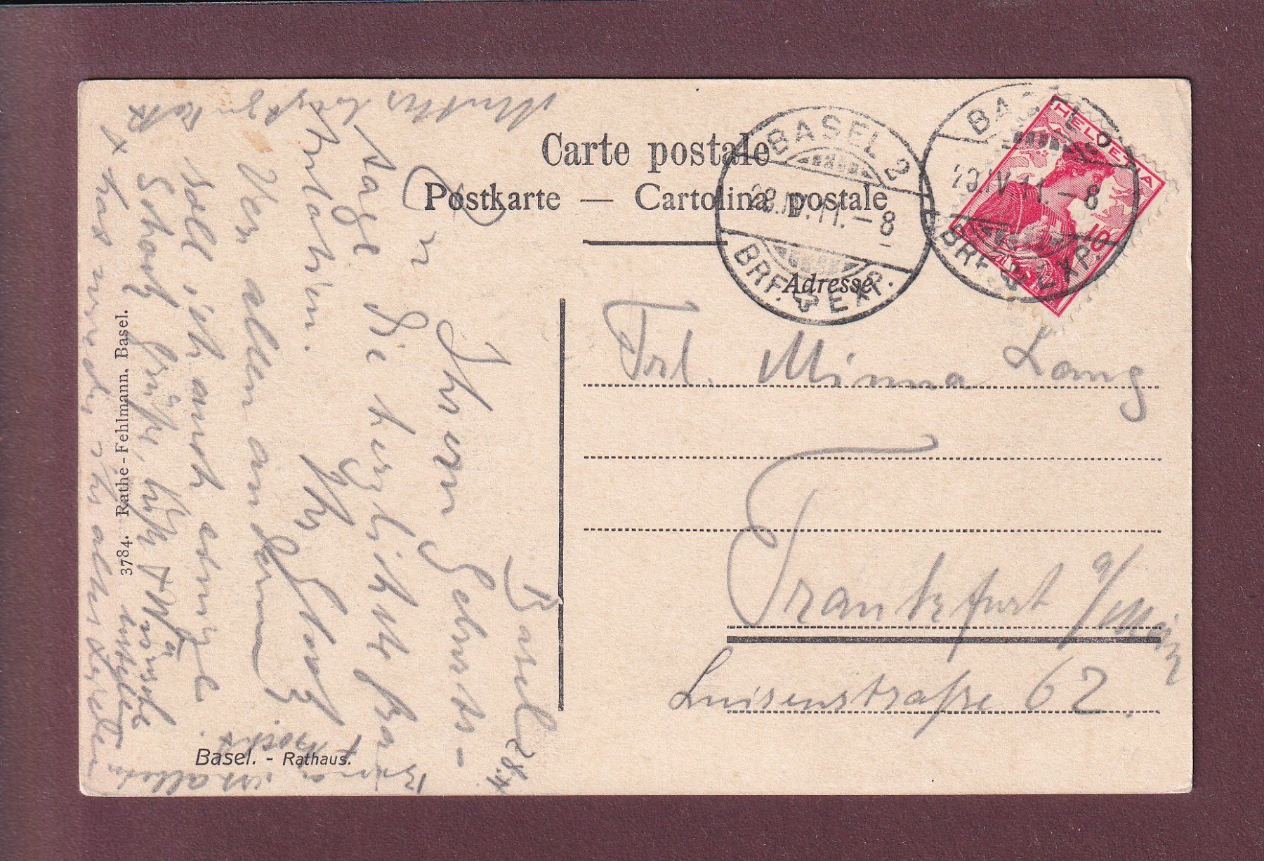 Cartes postales: Gruss aus der Schweiz - BASEL - 1911 – D'occasion à Pully par nicecards 1