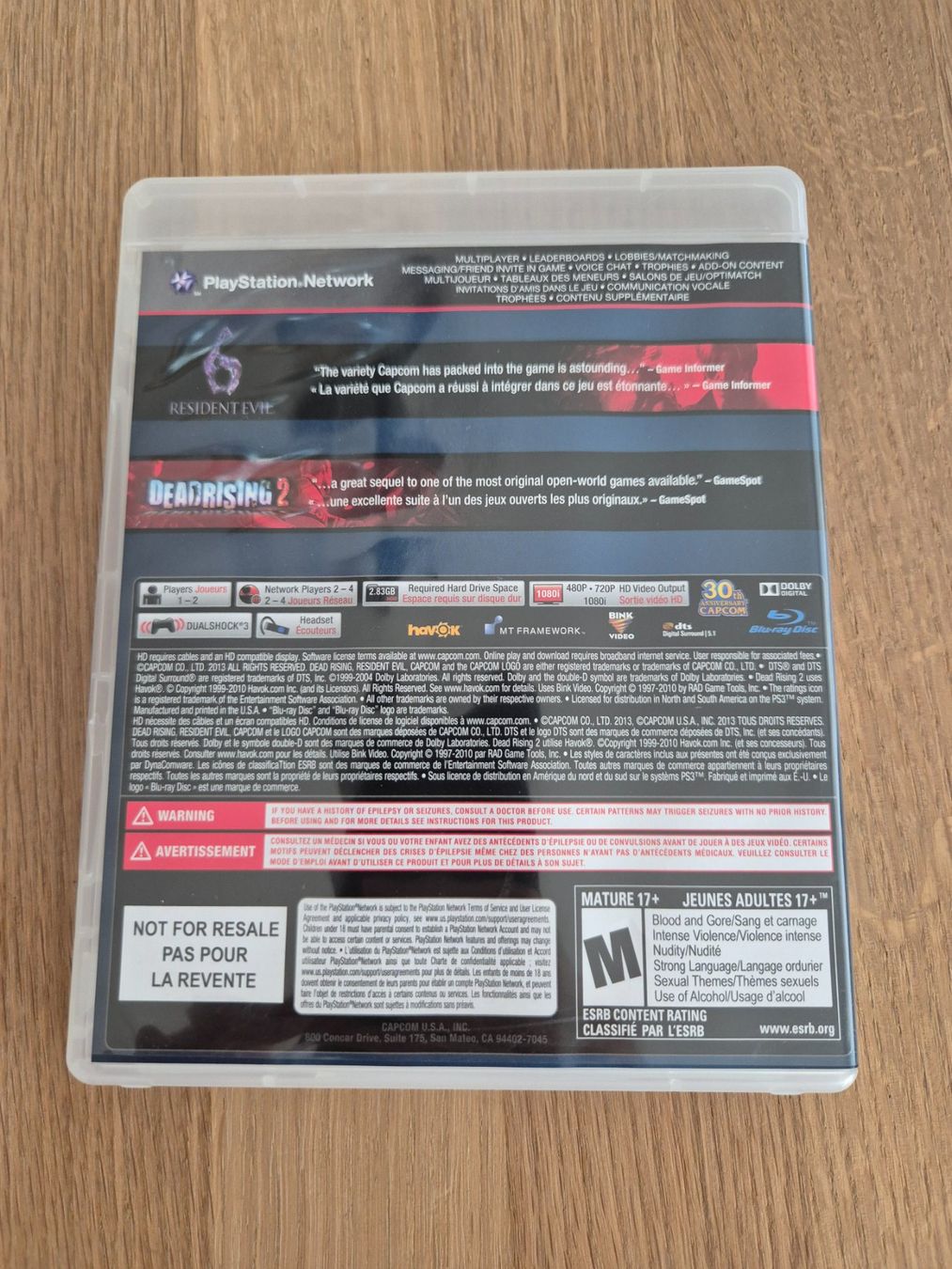 Sony Giochi: Capcom Essentials - RE 6 / DR 2 / SSF 4 / DMC 4 / MM 10 – Usato da Schneisingen venduto da jordan60078 4
