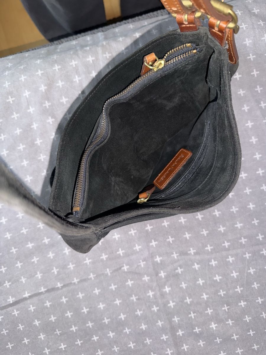Ralph Lauren Borse: SCHWARZE WILDLEDER-UMHAENGETASCHE – Usato da St. Moritz venduto da ari_9fcv 7