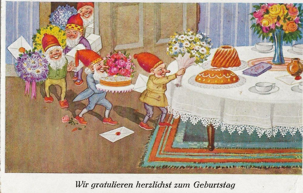 Geburtstag, Zwerge, Art Deco Kaufen auf Ricardo