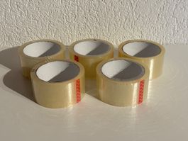 5 Rollen Paketklebeband transparent, je 48 m