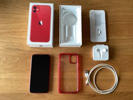 iPhone 11 128GB Rot mit Zubehör in sehr gutem Zustand